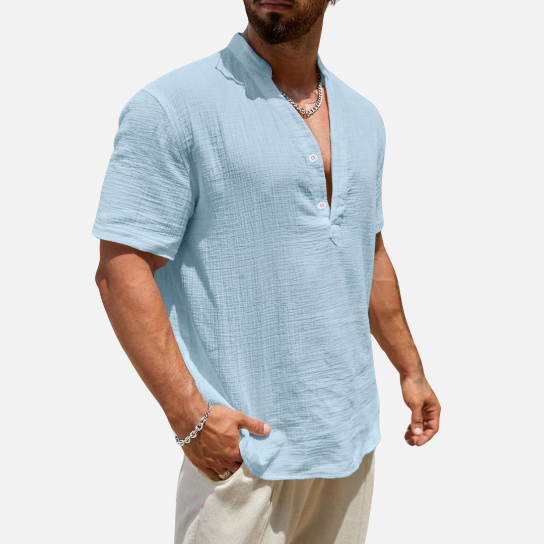 Avero AV88 – Camisa Popover Relaxed Fit para Hombre
