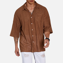 Avero AV19 – Camisa Casual Oversize para Hombre