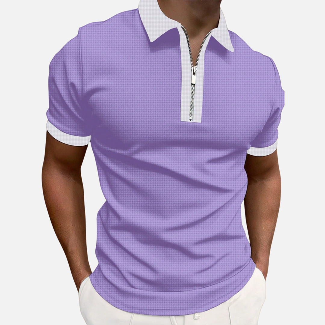 Avero AV90 – Polo con Cierre 1/4 para Hombre