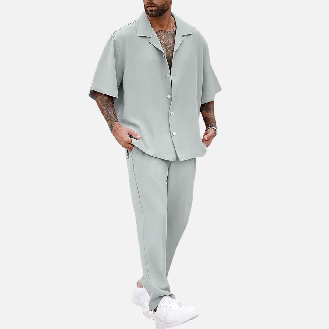 Avero AV15 – Conjunto Camisa y Pantalón para Hombre