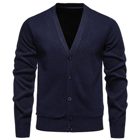 Suéter Masculino Cuello en V Cardigan