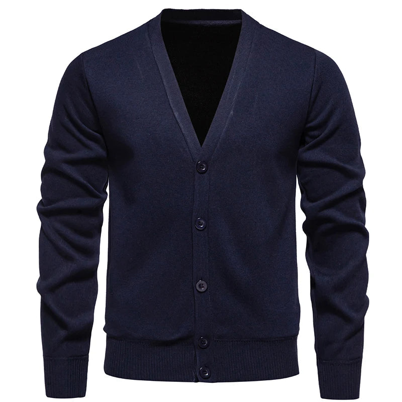 Suéter Masculino Cuello en V Cardigan
