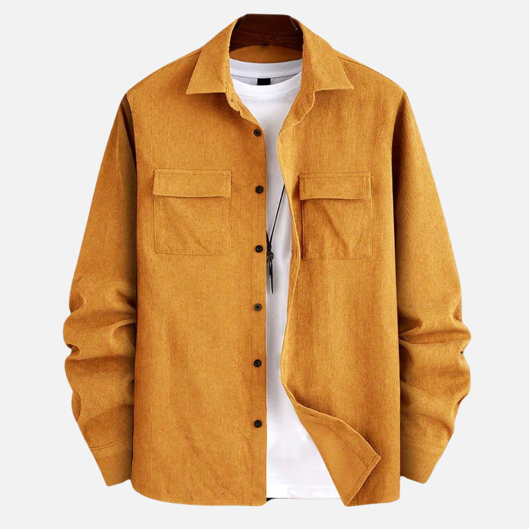 Avero AV96 – Camisa Casual de Manga Larga para Hombre