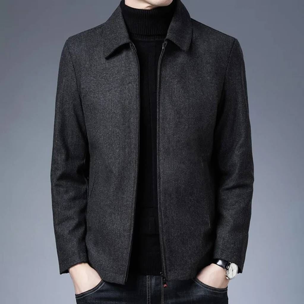 Campera Masculina de Poliéster Convencional
