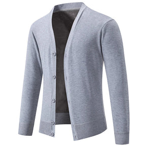 Suéter Masculino Cuello en V Cardigan