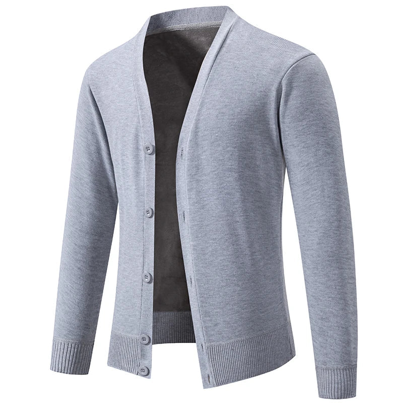 Suéter Masculino Cuello en V Cardigan