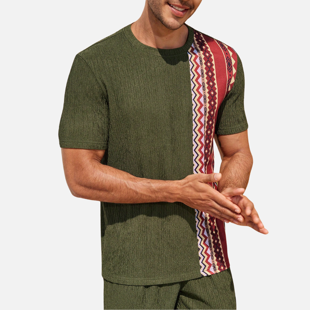 Avero AV30 Conjunto de Remera y Pantalón Corto para Hombre