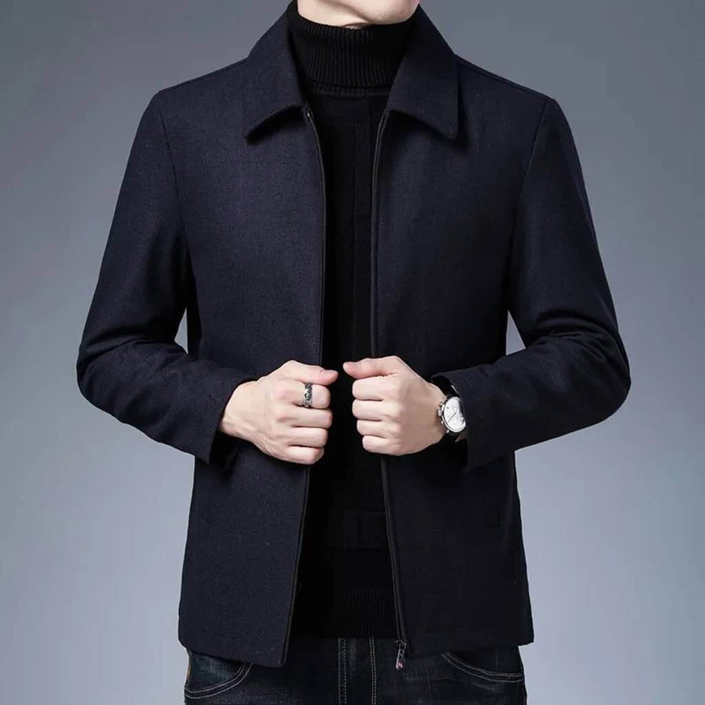 Campera Masculina de Poliéster Convencional