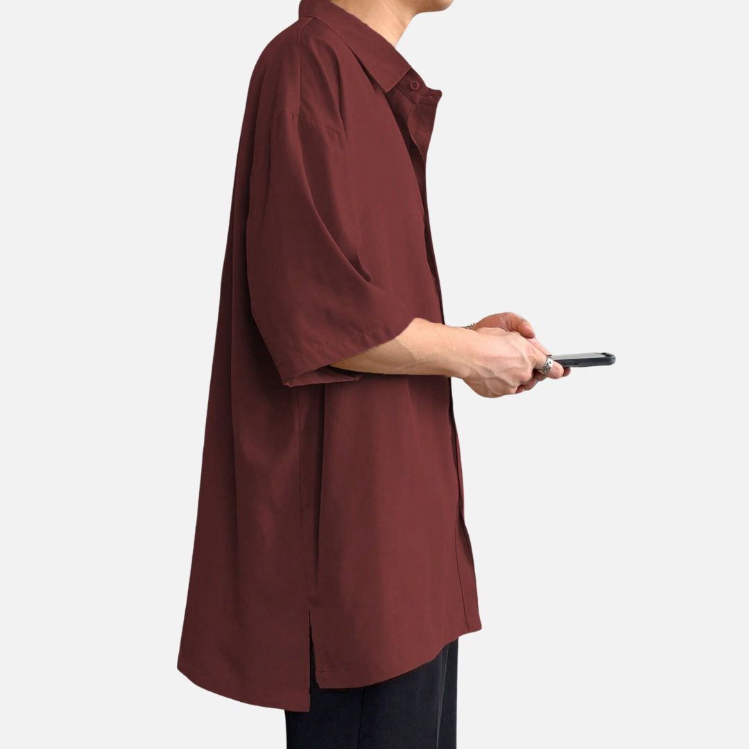 Avero AV66 – Camisa Casual Oversize para Hombre