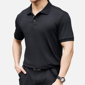 Avero AV49 – Polo Tejido Acanalado para Hombre