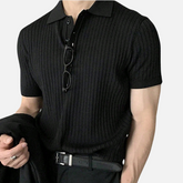 Avero AV49 – Polo Tejido Acanalado para Hombre
