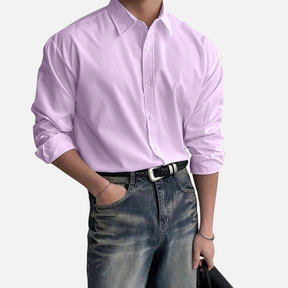 Avero AV83 – Camisa Formal de Manga Larga para Hombre