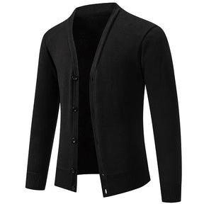Suéter Masculino Cuello en V Cardigan