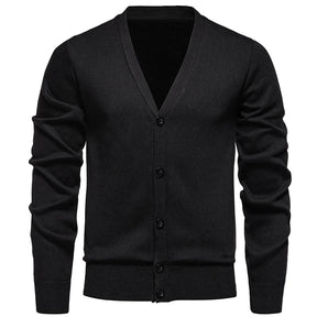 Suéter Masculino Cuello en V Cardigan