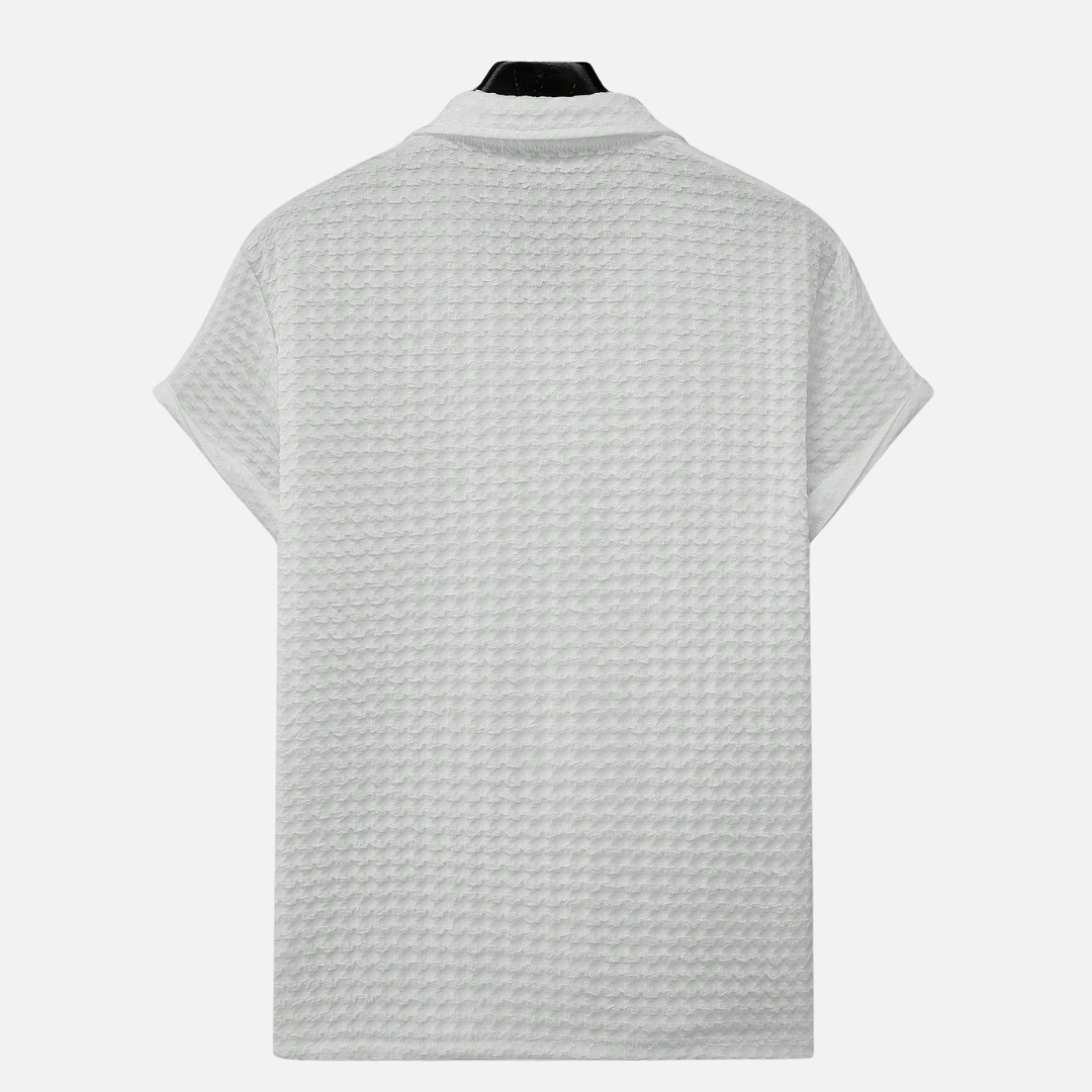 Avero AV63 – Camisa de Manga Corta Abotonada para Hombre