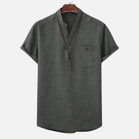Avero AV13 – Camisa Casual con Escote en V para Hombre