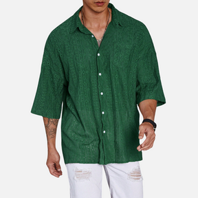 Avero AV19 – Camisa Casual Oversize para Hombre