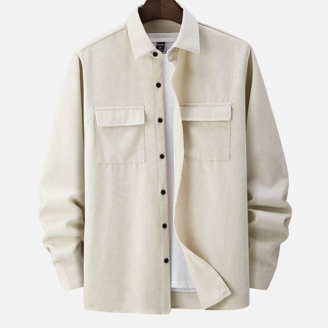 Avero AV96 – Camisa Casual de Manga Larga para Hombre
