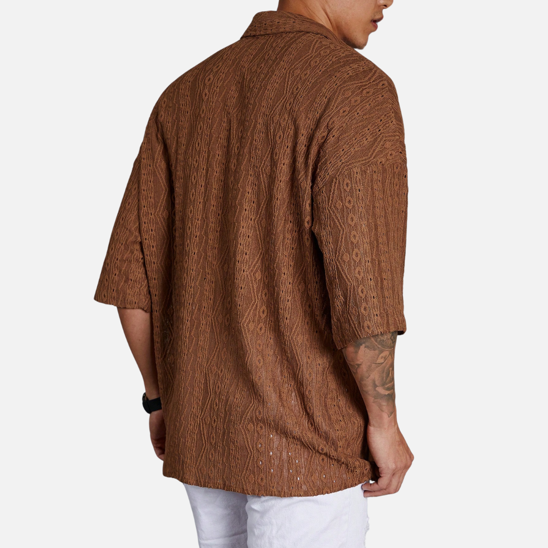 Avero AV19 – Camisa Casual Oversize para Hombre