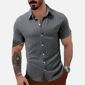 Avero AV12 – Camisa Casual de Manga Corta para Hombre