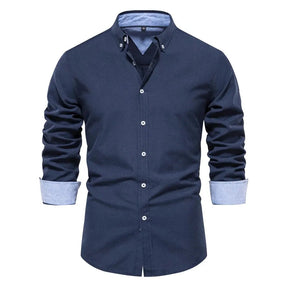 Camisa Social de Hombre Manga Larga Oxford