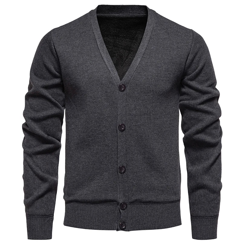 Suéter Masculino Cuello en V Cardigan