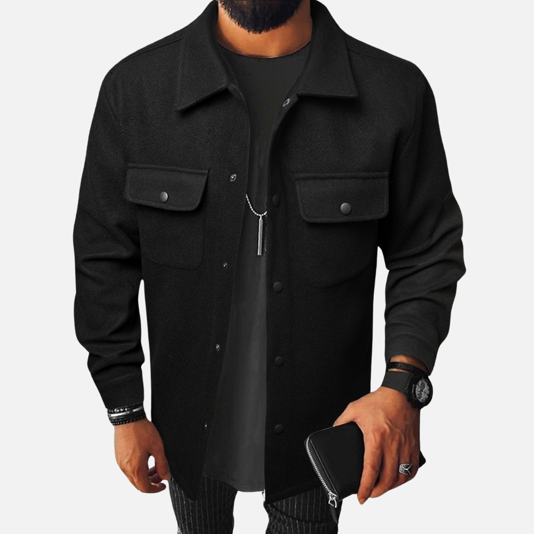 Campera Masculina Abotonada – Estilo Clásico con Toque Contemporáneo