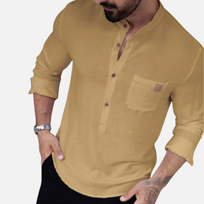 Avero AV155 – Camisa Casual de Manga Larga para Hombre