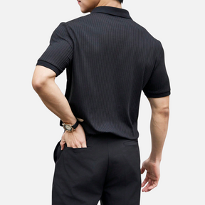 Avero AV49 – Polo Tejido Acanalado para Hombre
