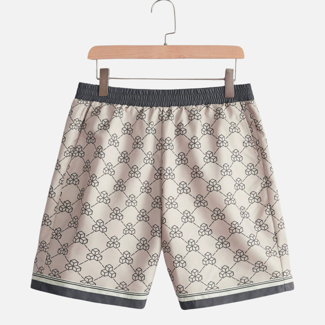 Avero AV39 Men’s Printed Shirt & Shorts Set