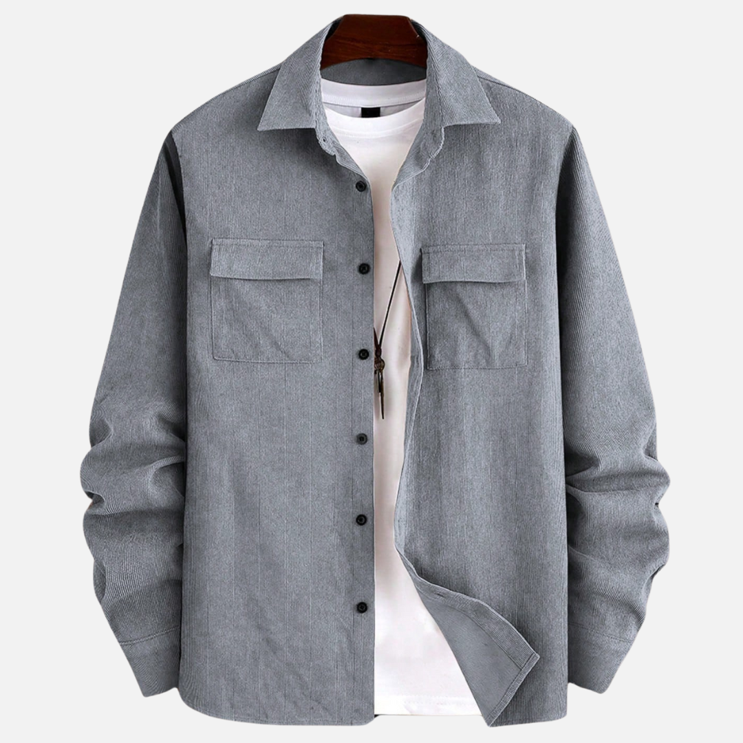 Avero AV96 – Camisa Casual de Manga Larga para Hombre