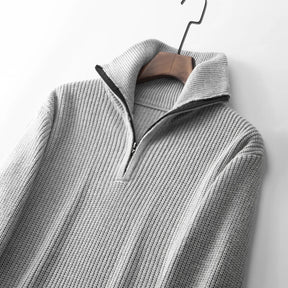 Suéter Masculino con Cuello y Cierre