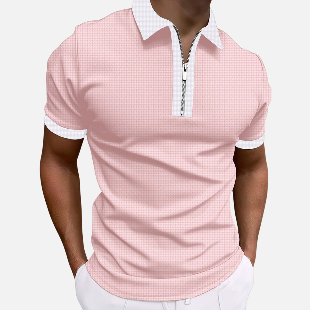 Avero AV90 – Polo con Cierre 1/4 para Hombre